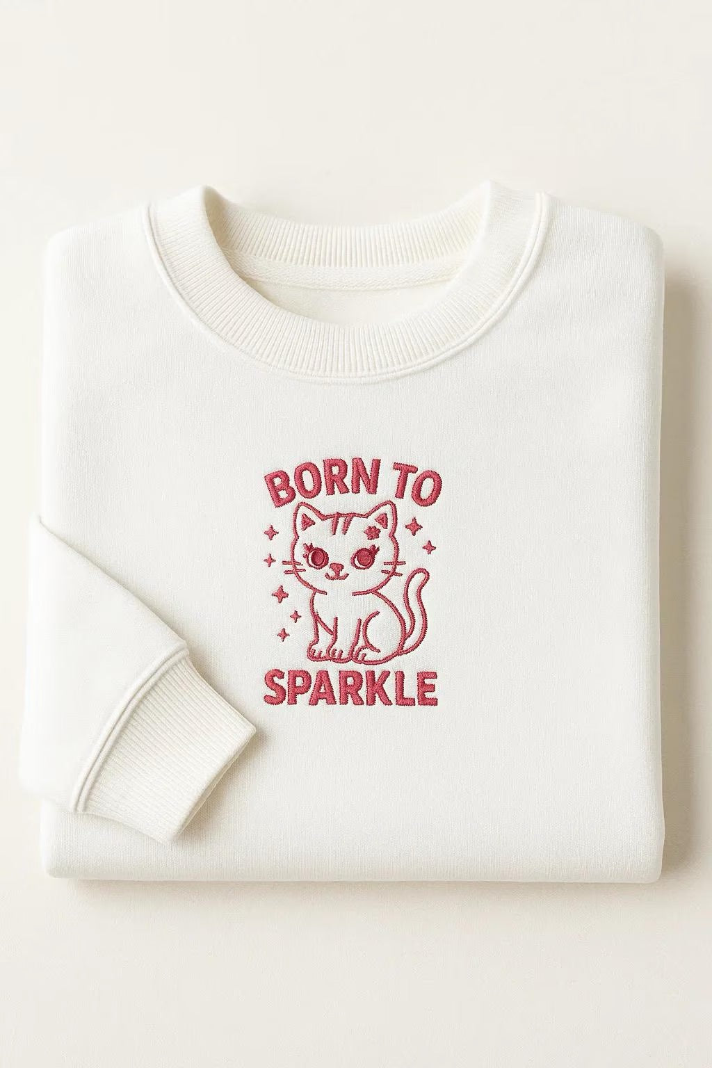 Born To Sparkle Embroidered Sweatshirts/Hoodies