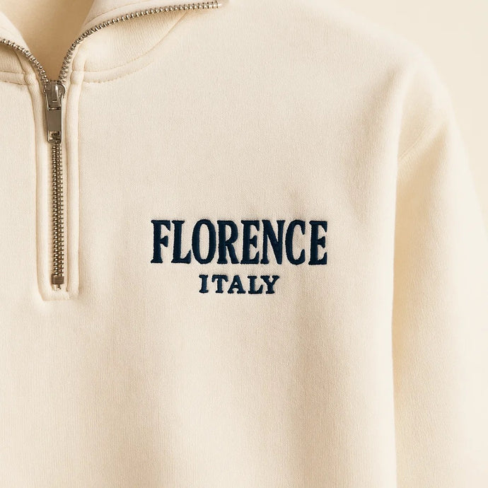 Florence Italy 1/4 Zip Sweatshirt