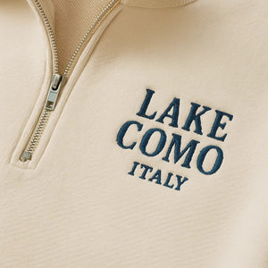 Lake Como Italy 1/4 Zip Sweatshirt