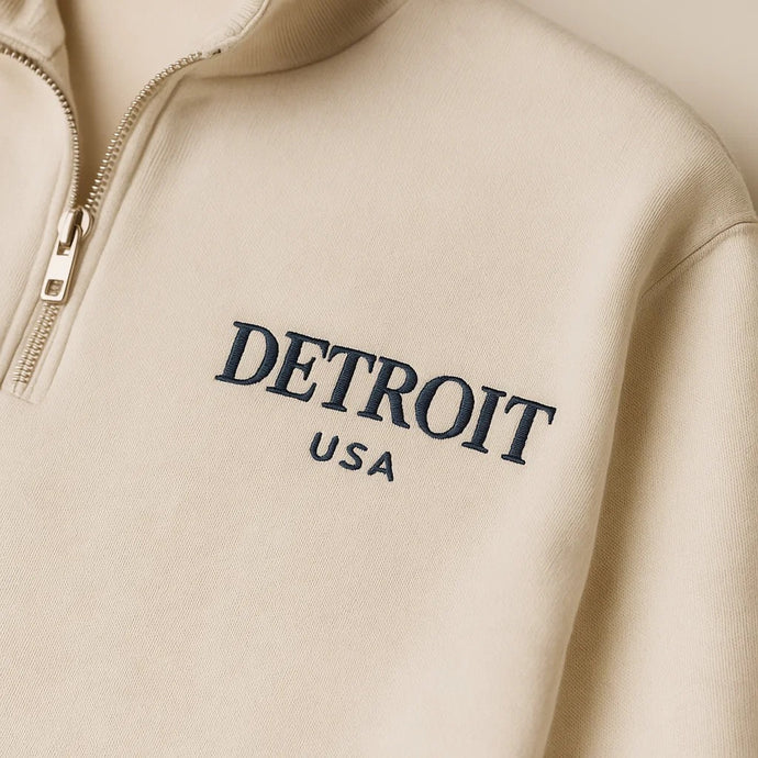Detroit USA 1/4 Zip Sweatshirt