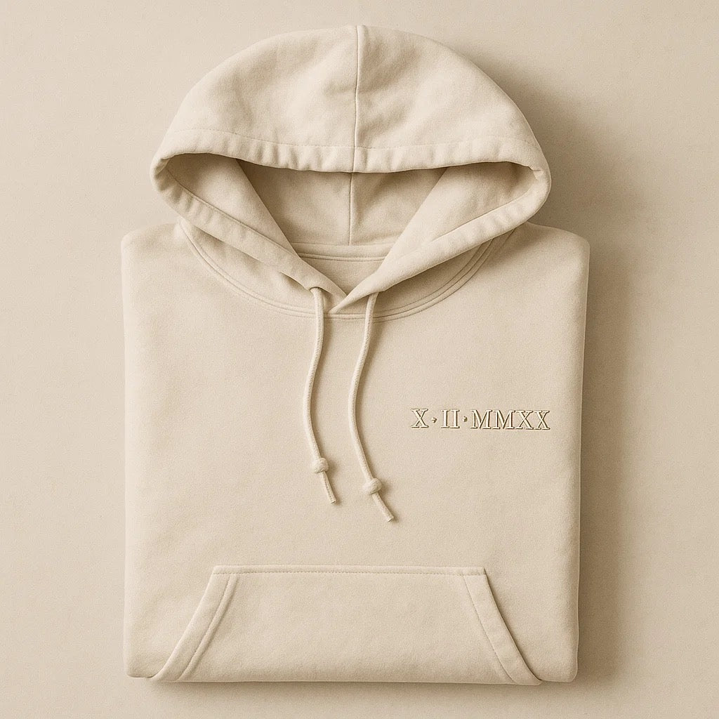 Embroidered Roman Numeral Anniversary Hoodies