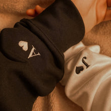 Load image into Gallery viewer, Boyfriend/Girlfriend Relationship Initial On Sleeve Hoodies