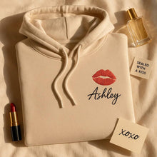 Load image into Gallery viewer, Personalised Kiss Mark Hoodie
