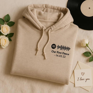 Spotify Personalised Song & Text Hoodies