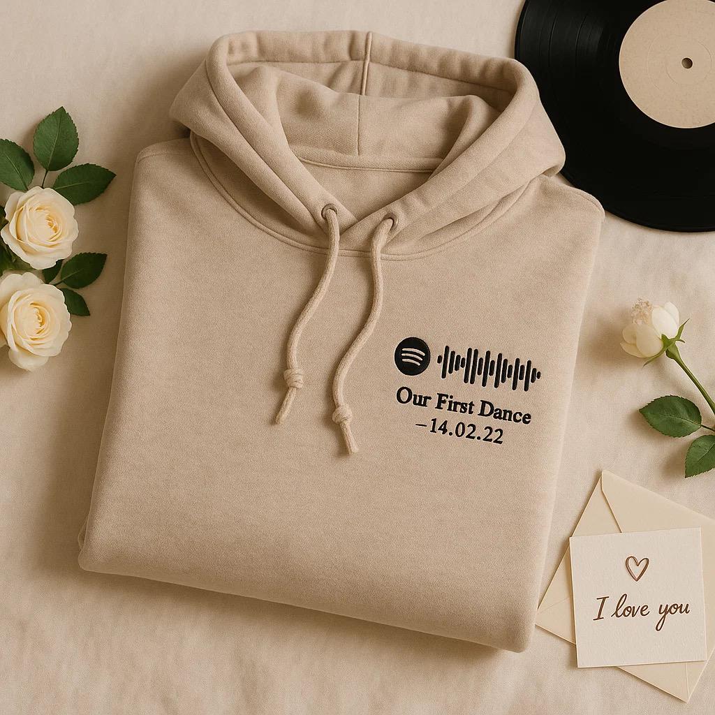 Spotify Personalised Song & Text Hoodies