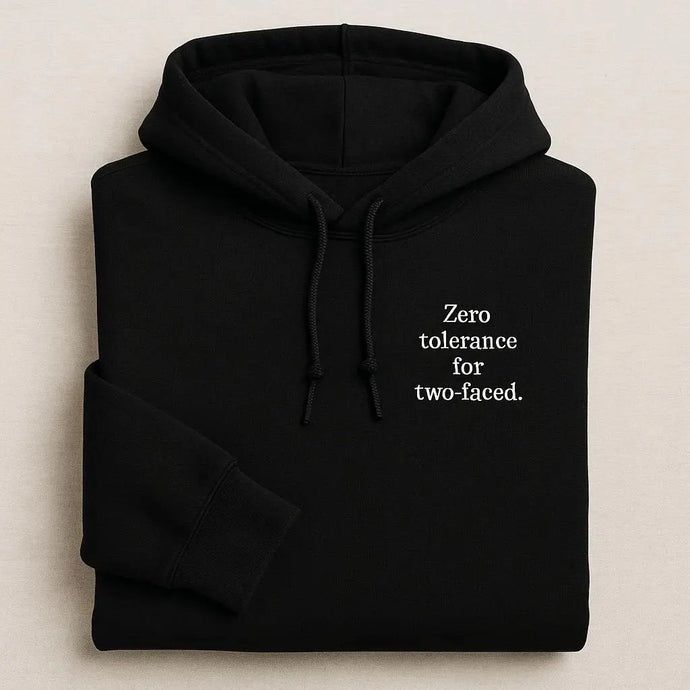 Zero Tolerance For Two-Faced Embroidered Hoodies