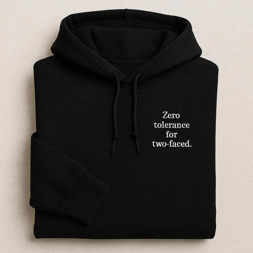 Zero Tolerance For Two-Faced Embroidered Hoodies