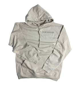 Printed Roman Numeral With Initial On Sleeves Hoodies