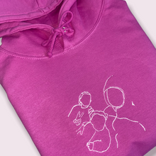 Load image into Gallery viewer, Personalised Embroidered Portrait Hoodies