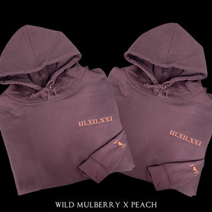 Embroidered Roman Numeral Anniversary Hoodies