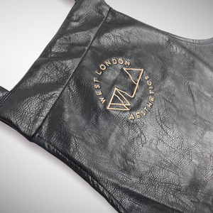 Personalised Faux Leather Bib Apron