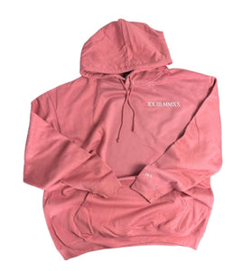 Printed Roman Numeral With Initial On Sleeves Hoodies