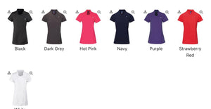 Embroidered Personalised Blossom Beauty And Spa Tunic