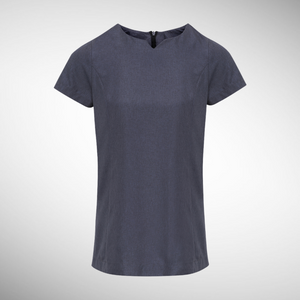 Embroidered Viola ‘Linen Look’ Cut Neck Beauty Tunic