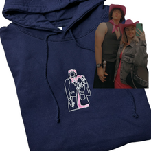 Load image into Gallery viewer, Personalised Embroidered Portrait Hoodies