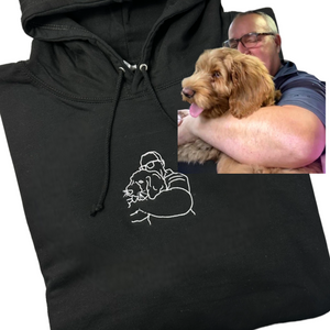 Personalised Embroidered Portrait Hoodies