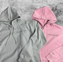 Load image into Gallery viewer, Printed Roman Numeral With Initial On Sleeves Hoodies